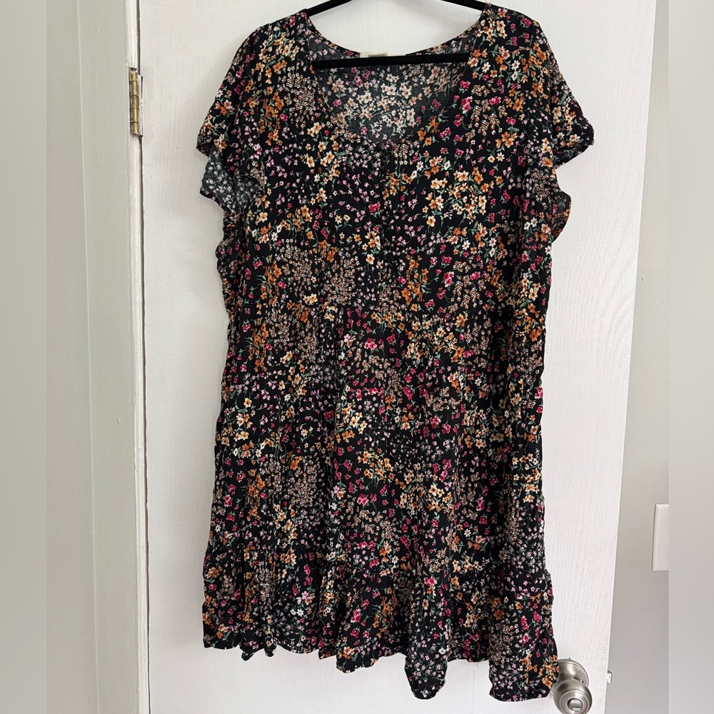 Passport Black Floral Dress